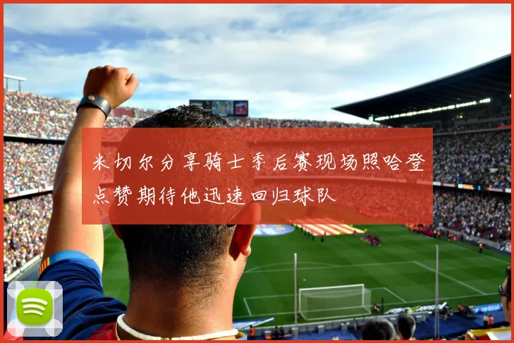 米切尔分享骑士季后赛现场照哈登点赞期待他迅速回归球队